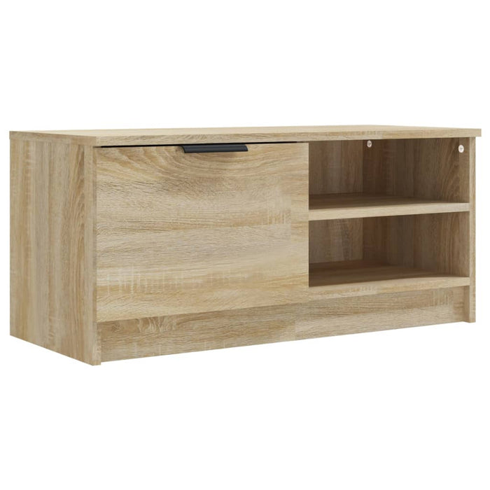 Comodă TV, stejar sonoma, 80x35x36,5 cm, lemn prelucrat - WALTI WALTI
