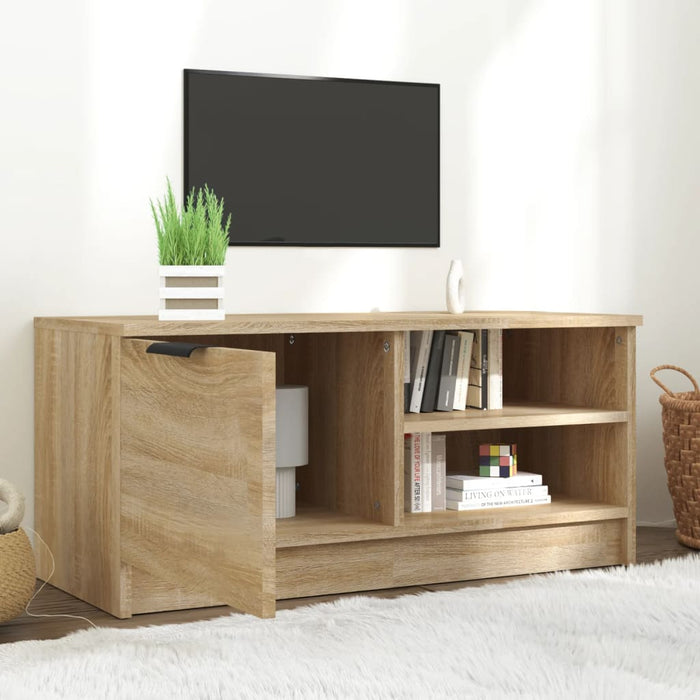Comodă TV, stejar sonoma, 80x35x36,5 cm, lemn prelucrat - WALTI WALTI