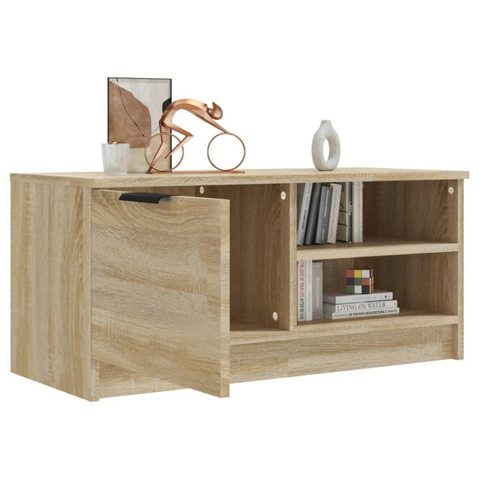 Comodă TV, stejar sonoma, 80x35x36,5 cm, lemn prelucrat - WALTI WALTI