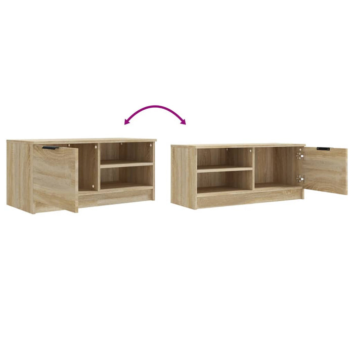 Comodă TV, stejar sonoma, 80x35x36,5 cm, lemn prelucrat - WALTI WALTI