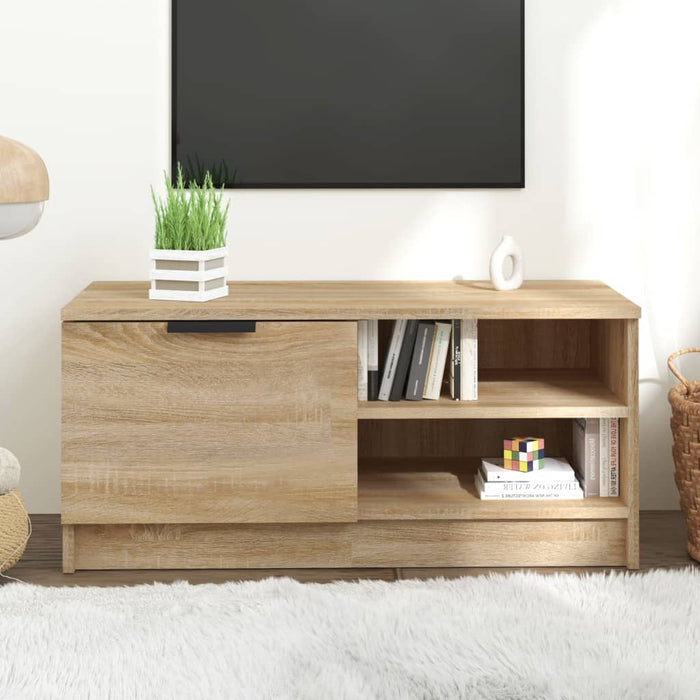 Comodă TV, stejar sonoma, 80x35x36,5 cm, lemn prelucrat - WALTI WALTI