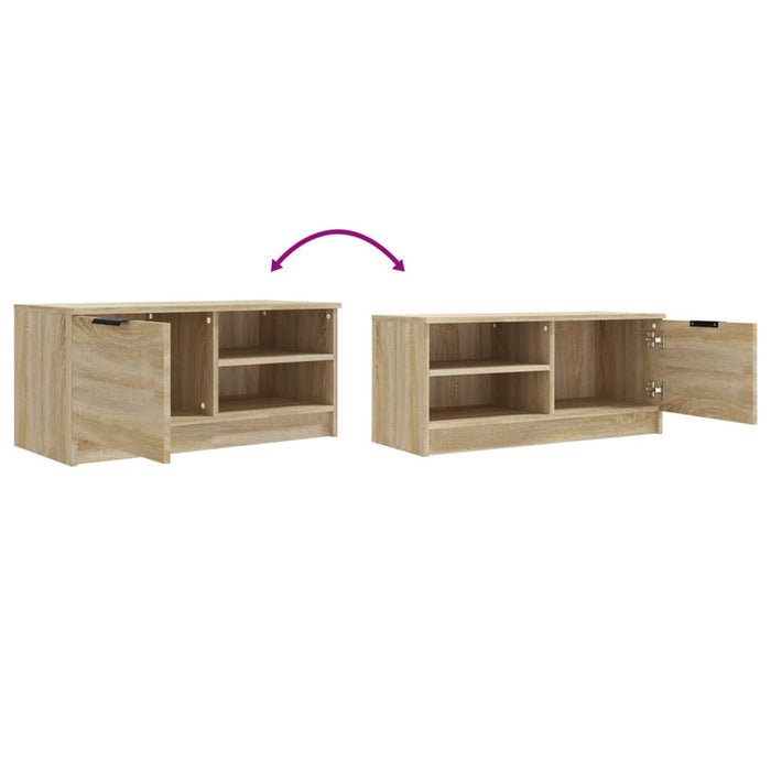 Comodă TV, 2 buc., stejar sonoma, 80x35x36,5 cm, lemn prelucrat - WALTI WALTI