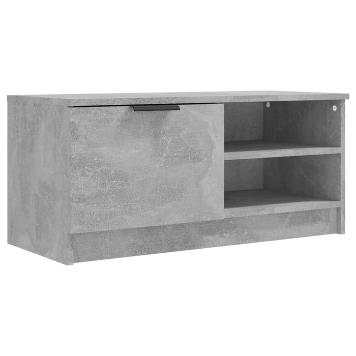 Comodă TV, gri beton, 80x35x36,5 cm, lemn prelucrat - WALTI WALTI