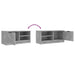 Comodă TV, 2 buc., gri beton, 80x35x36,5 cm, lemn prelucrat - WALTI WALTI