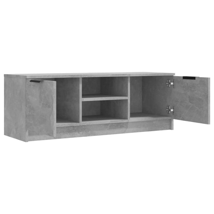 Comodă TV, gri beton, 102x35x36,5 cm, lemn prelucrat - WALTI WALTI