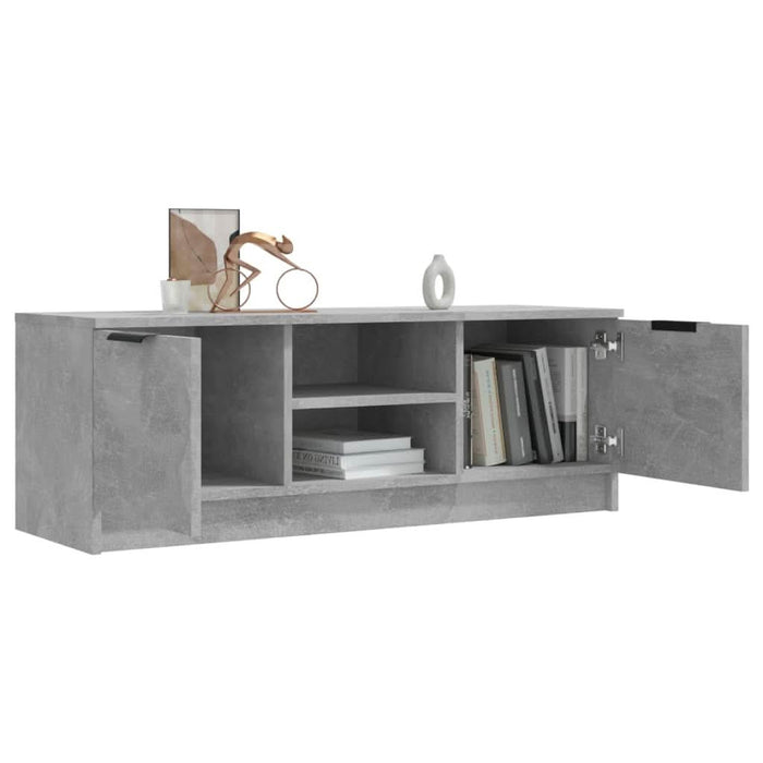 Comodă TV, gri beton, 102x35x36,5 cm, lemn prelucrat - WALTI WALTI