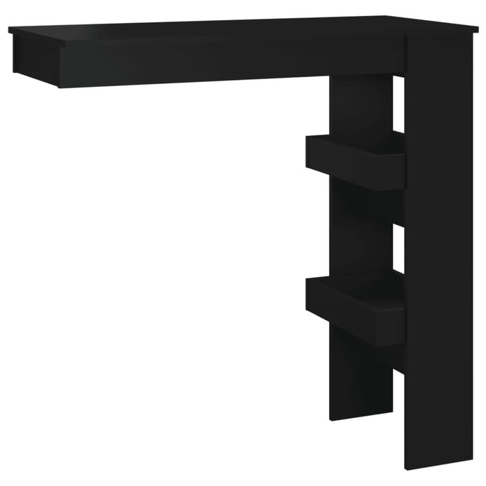 Masă bar de perete, negru, 102x45x103,5 cm, lemn compozit - WALTI WALTI