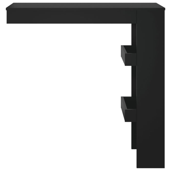 Masă bar de perete, negru, 102x45x103,5 cm, lemn compozit - WALTI WALTI