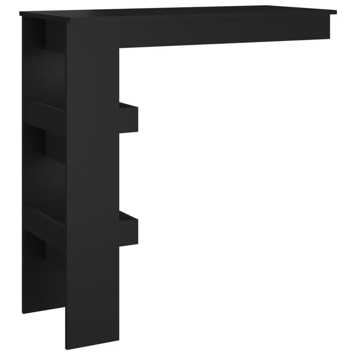 Masă bar de perete, negru, 102x45x103,5 cm, lemn compozit - WALTI WALTI