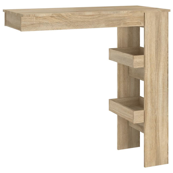 Masă bar de perete stejar sonoma 102x45x103,5 cm lemn compozit - WALTI WALTI