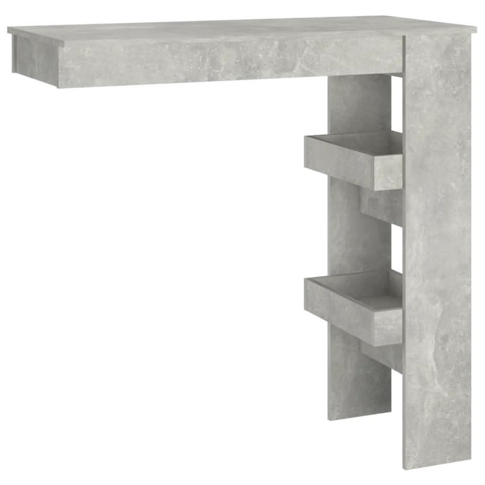Masă bar de perete gri beton 102x45x103,5 cm lemn compozit - WALTI WALTI