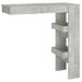 Masă bar de perete gri beton 102x45x103,5 cm lemn compozit - WALTI WALTI