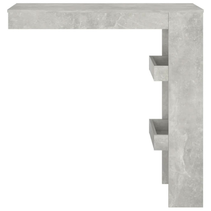 Masă bar de perete gri beton 102x45x103,5 cm lemn compozit - WALTI WALTI