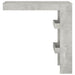 Masă bar de perete gri beton 102x45x103,5 cm lemn compozit - WALTI WALTI