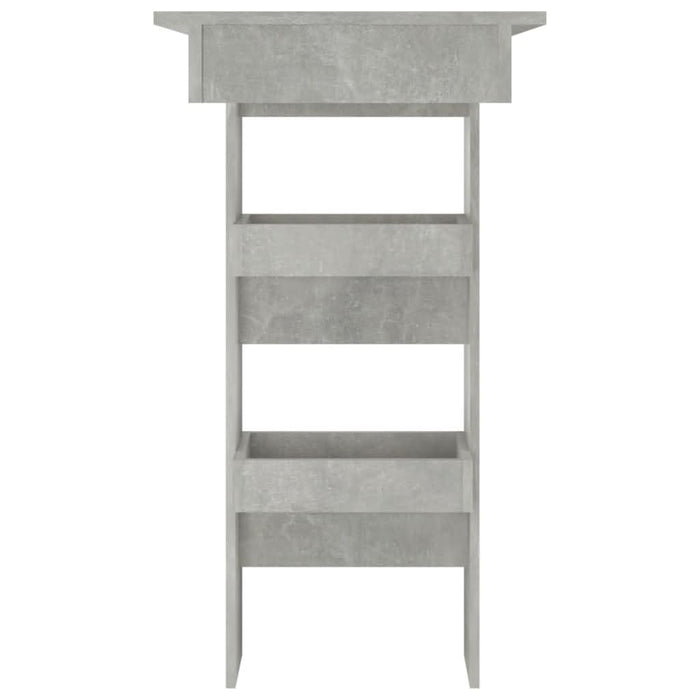 Masă bar de perete gri beton 102x45x103,5 cm lemn compozit - WALTI WALTI