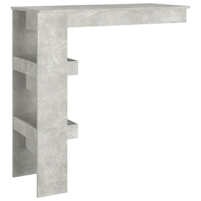 Masă bar de perete gri beton 102x45x103,5 cm lemn compozit - WALTI WALTI