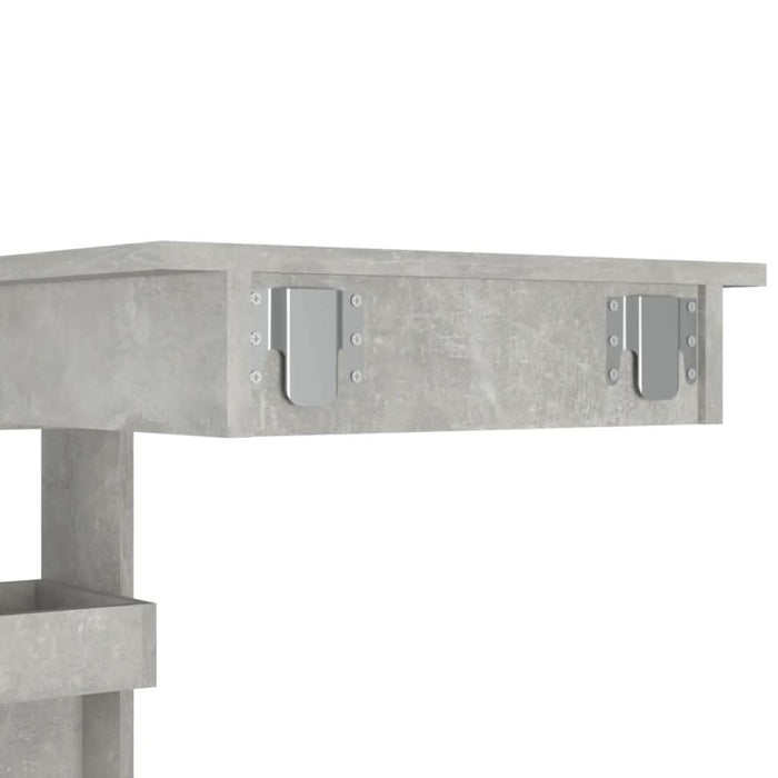 Masă bar de perete gri beton 102x45x103,5 cm lemn compozit - WALTI WALTI