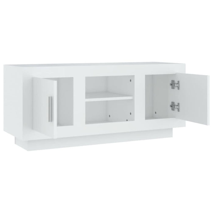 Comodă TV, alb, 102x35x45 cm, lemn prelucrat - WALTI WALTI