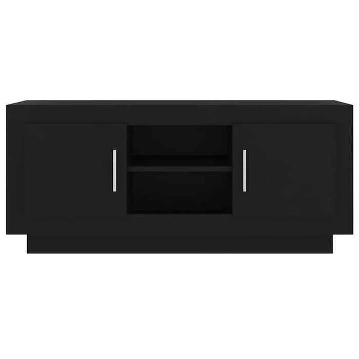 Comodă TV, negru, 102x35x45 cm, lemn prelucrat WALTI