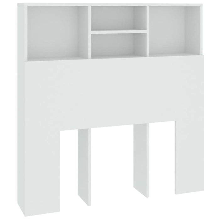 Tăblie de pat cu dulap, alb, 100x19x103,5 cm - WALTI WALTI