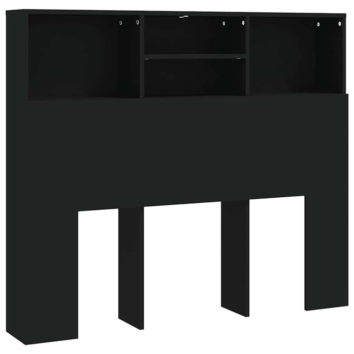 Tăblie de pat cu dulap, negru, 120x19x103,5 cm - WALTI WALTI