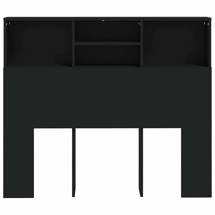 Tăblie de pat cu dulap, negru, 120x19x103,5 cm - WALTI WALTI