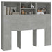 Tăblie de pat cu dulap, gri beton, 120x19x103,5 cm - WALTI WALTI