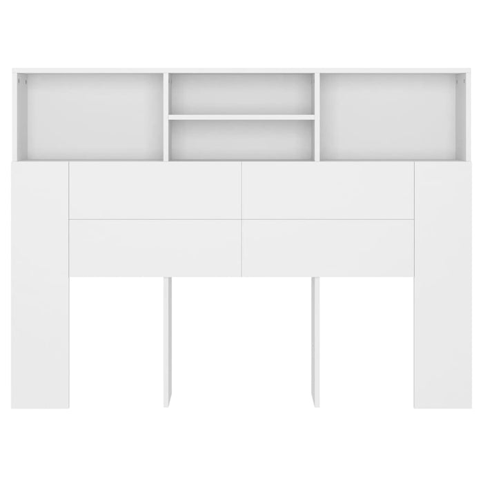 Dulap pentru tăblie de pat, alb, 140x19x103,5 cm WALTI