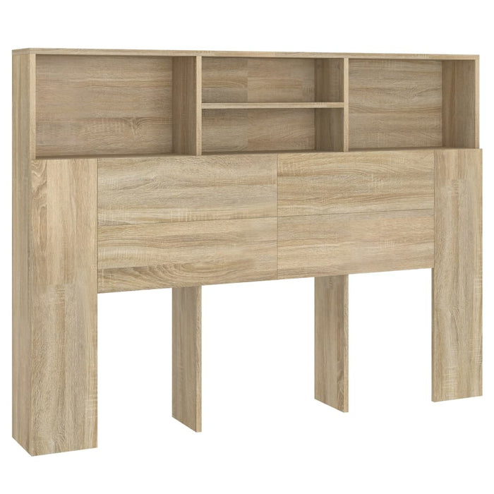 Dulap cu tăblie de pat, stejar Sonoma, 140x19x103,5 cm WALTI