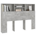 Tăblie de pat cu dulap, gri beton, 140x19x103,5 cm - WALTI WALTI
