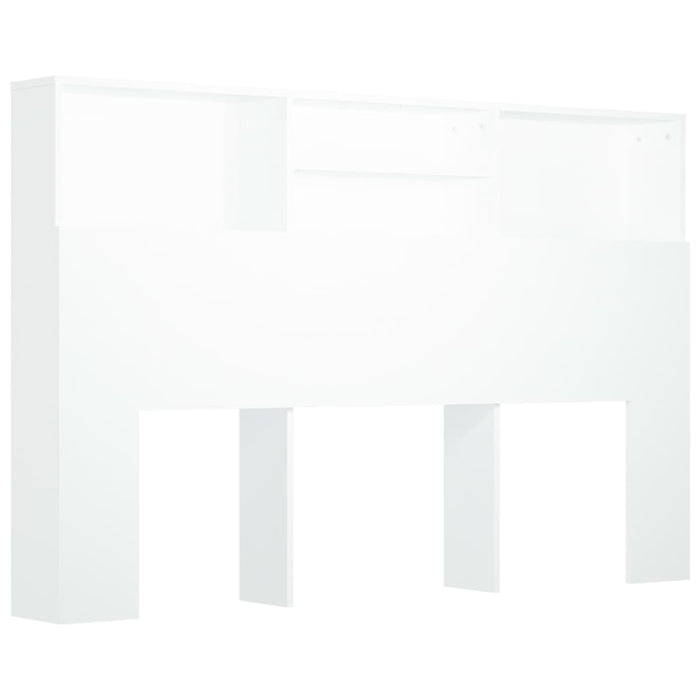 Tăblie de pat cu dulap, alb, 160x19x103,5 cm - WALTI WALTI