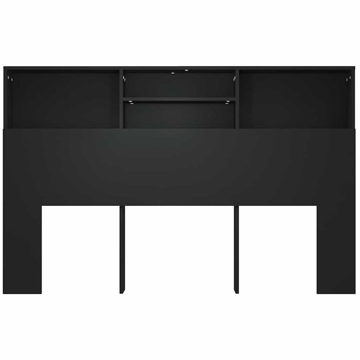 Tăblie de pat cu dulap, negru, 160x19x103,5 cm - WALTI WALTI