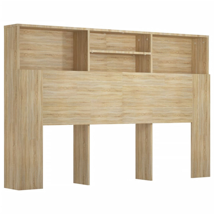 Tăblie de pat cu dulap, stejar sonoma, 160x19x103,5 cm - WALTI WALTI