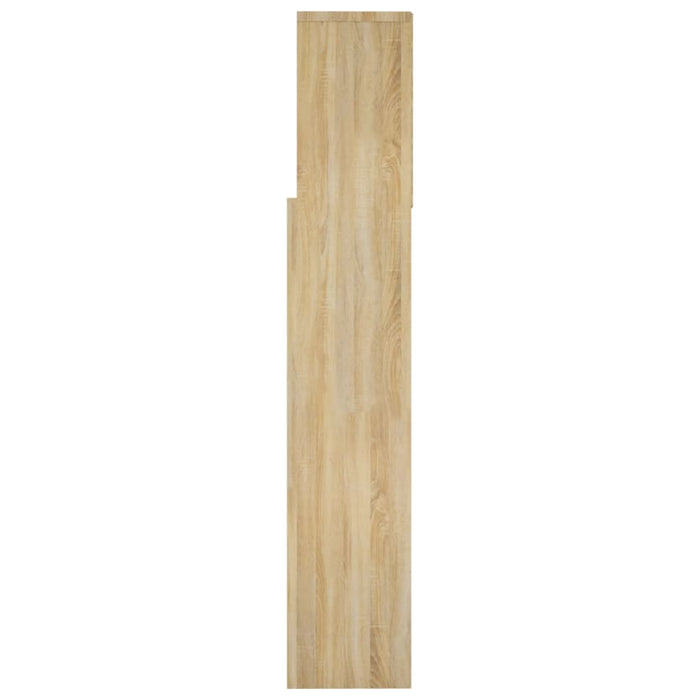 Tăblie de pat cu dulap, stejar sonoma, 160x19x103,5 cm - WALTI WALTI