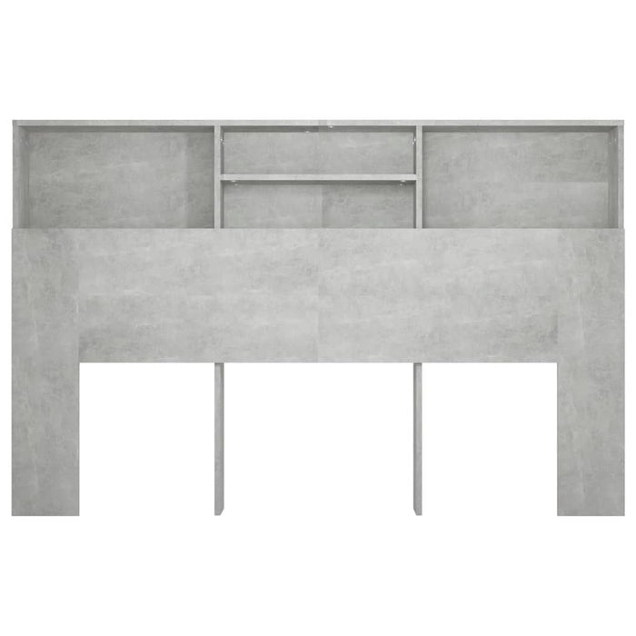Tăblie de pat cu dulap, gri beton, 160x19x103,5 cm - WALTI WALTI