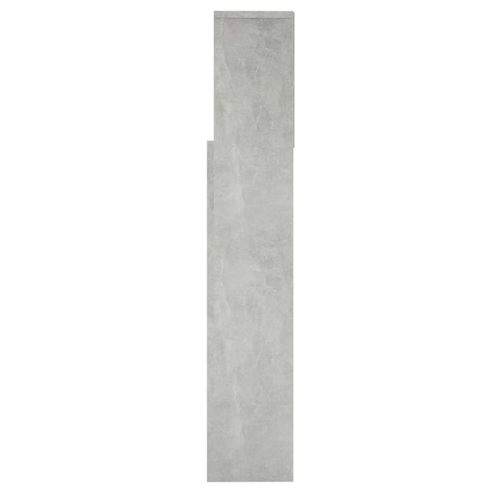 Tăblie de pat cu dulap, gri beton, 160x19x103,5 cm - WALTI WALTI