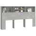 Tăblie de pat cu dulap, gri beton, 180x19x103,5 cm - WALTI WALTI