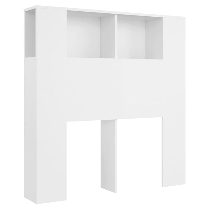 Tăblie de pat cu dulap, alb, 100x18,5x104,5 cm - WALTI WALTI