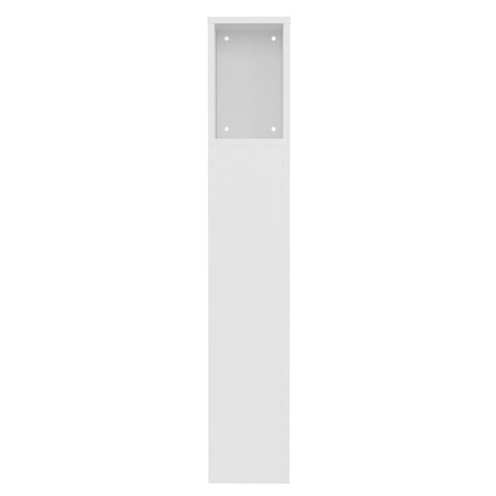 Tăblie de pat cu dulap, alb, 100x18,5x104,5 cm - WALTI WALTI