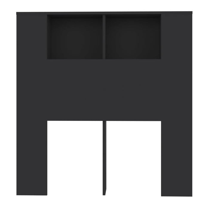 Tăblie de pat cu dulap, negru, 100x18,5x104,5 cm - WALTI WALTI