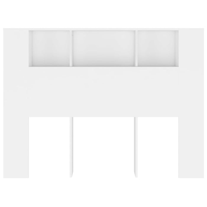 Tăblie de pat cu dulap, alb, 140x18,5x104,5 cm - WALTI WALTI