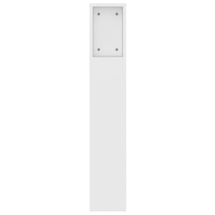 Tăblie de pat cu dulap, alb, 140x18,5x104,5 cm - WALTI WALTI