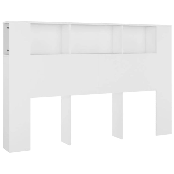 Tăblie de pat cu dulap, alb, 160x18,5x104,5 cm - WALTI WALTI