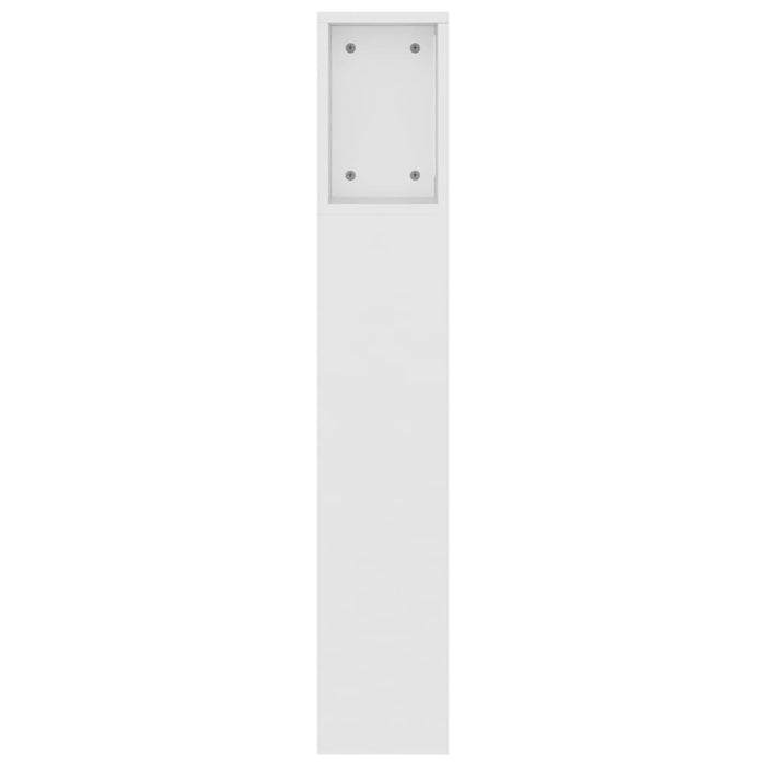 Tăblie de pat cu dulap, alb, 160x18,5x104,5 cm - WALTI WALTI