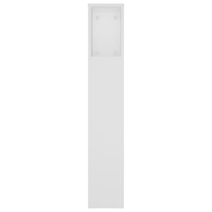 Tăblie de pat cu dulap, alb, 180x18,5x104,5 cm - WALTI WALTI