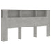 Dulap tăblie, gri beton, 200x18,5x104,5  cm - WALTI WALTI