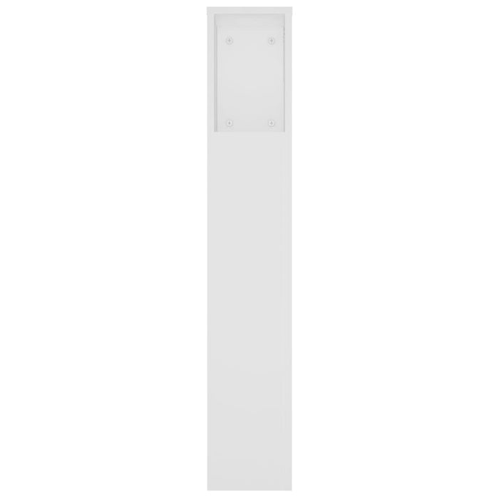 Tăblie de pat cu dulap, alb, 220x18,5x104,5 cm - WALTI WALTI