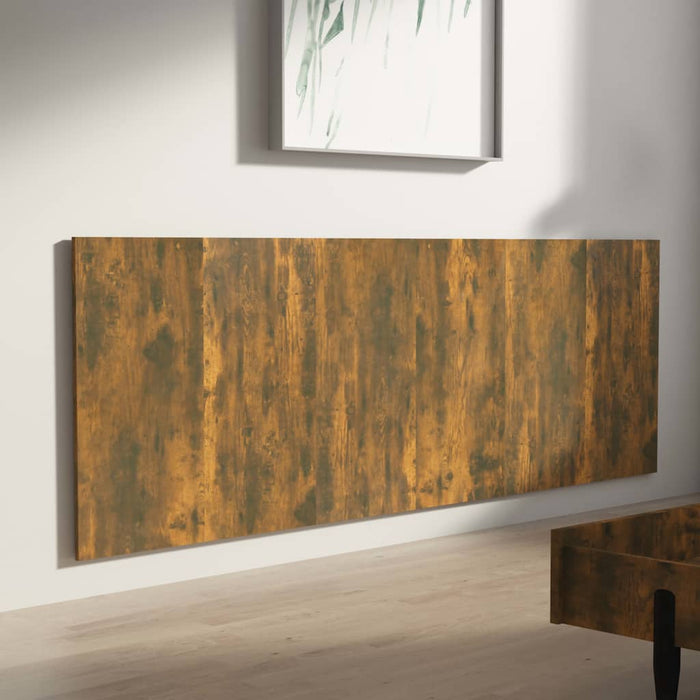 Tăblie pat de perete, stejar afumat 240x1,5x80 cm lemn compozit - WALTI WALTI
