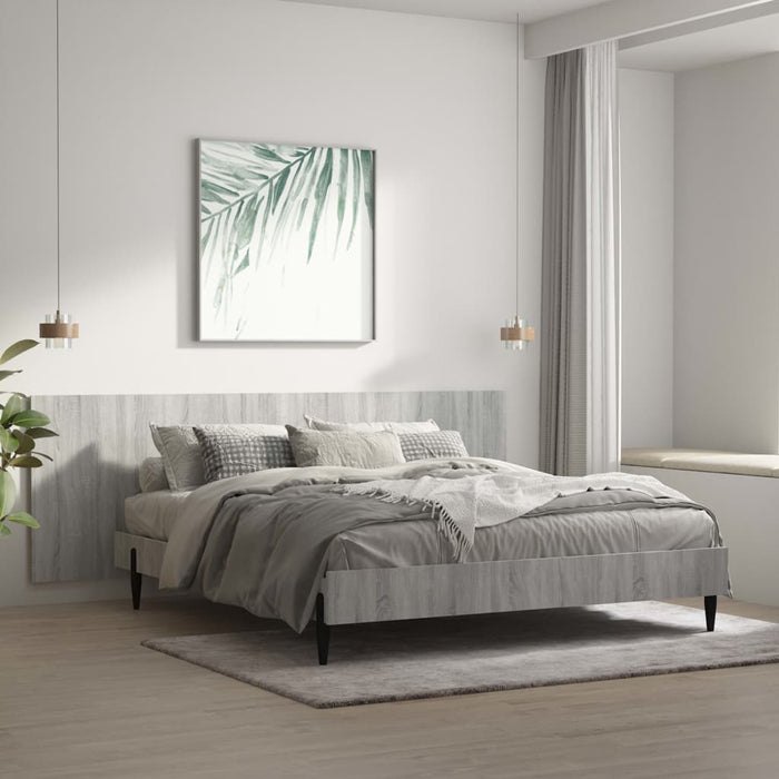 Tăblie pat de perete, gri sonoma, 240x1,5x80 cm, lemn compozit - WALTI WALTI