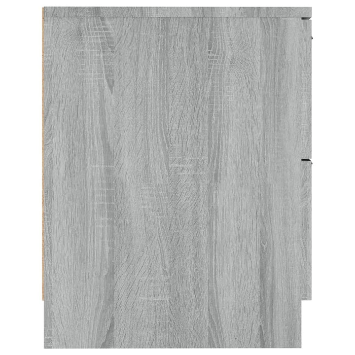 Noptiere de perete, 2 buc., gri sonoma, lemn prelucrat - WALTI WALTI